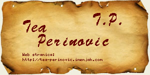 Tea Perinović vizit kartica